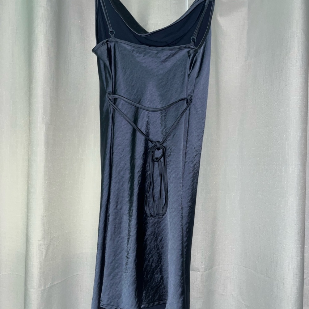 Motel Rocks Blue Ruched Mini Slip Dress - Picture 2 of 4